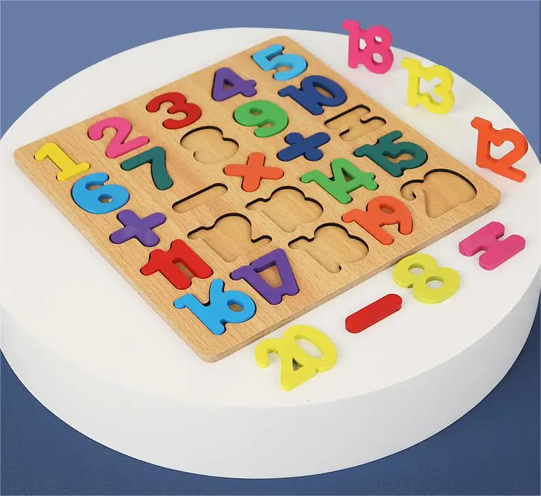 Infant and toddler early education enlightenment Montessori toys wooden puzzles toy for kids factory wholesale