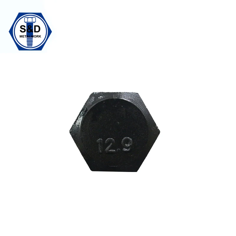 Black bolt grade 8.8 DIN 931&DIN 933 hex bolt nuts bolts screws washers