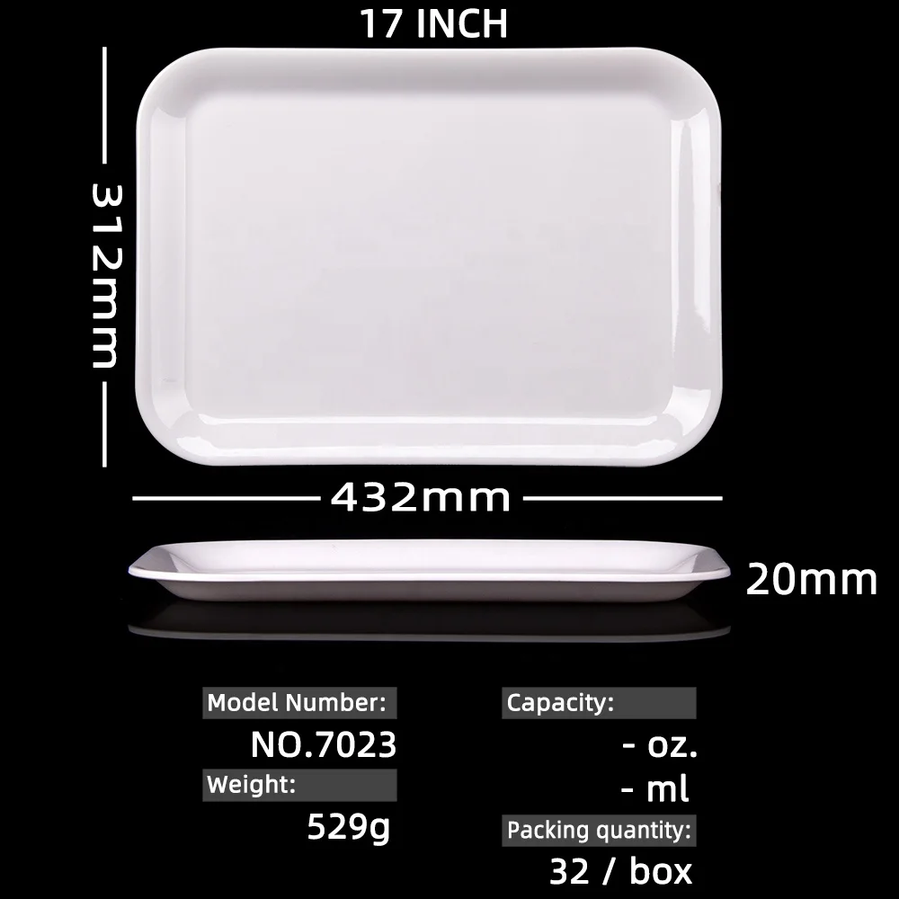 
Trade Assurance Restaurant Hotel Service Tray Cheap Plastic Fast Food Tray Melamine Food Serving Tray 