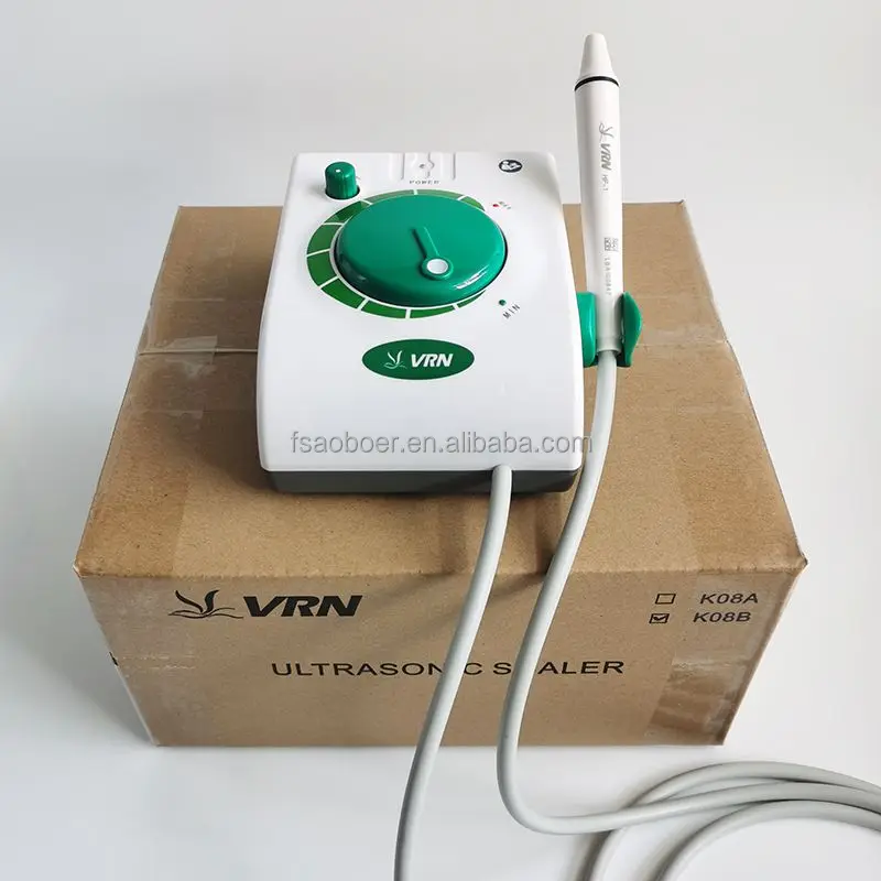 Portable Dental Equipment Vrn K08B Professional Dental Ultrasonic Scaler with Sealed Handpiece Vet Dog Cat Teething Cleaner