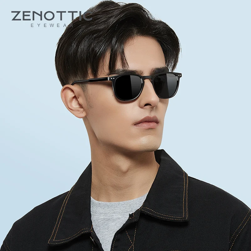 New Arrival Vintage Shades Designer Eyeglasses Authentic Polarized UV400 Square Frame Full Rim Sunglasses