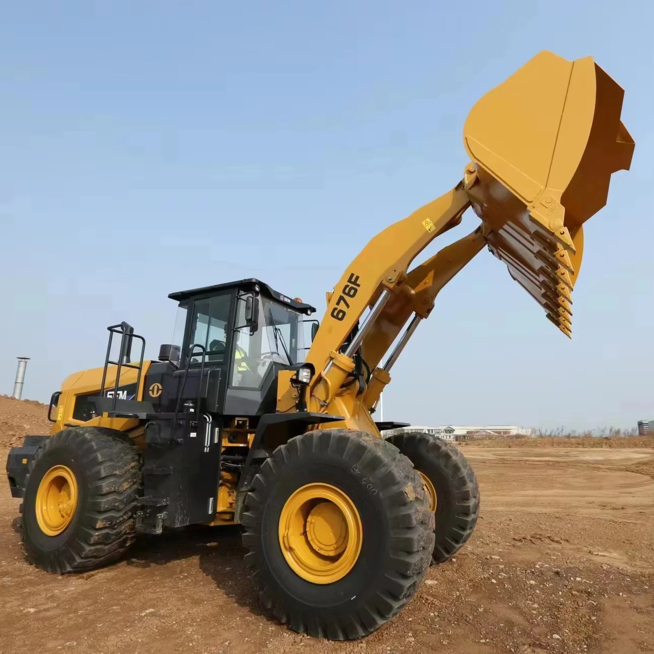 7Tons Hot Sale Sem676F Wheel Loader With Snow Blower