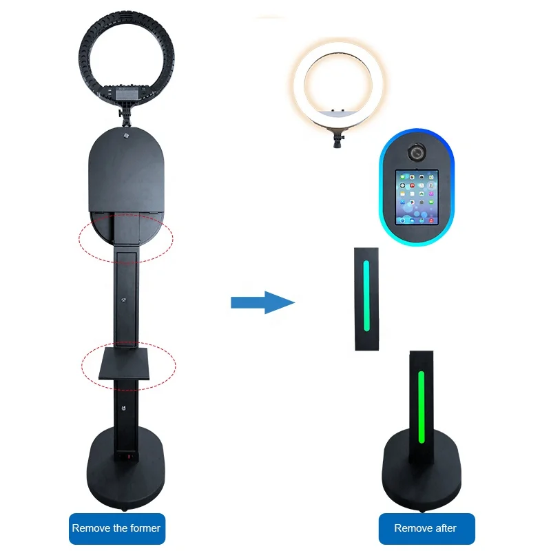 2024 New Camera Photobooth Shell Compatible DSLR iPad Pro Air Party Selfie Photo Booth with Travel Case Pack