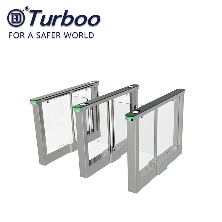Turboo Automation Electronic Baffle Gate Swing Barrier Turnstile for Building Entrance