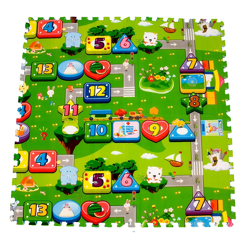 New color children play mat floor decoration eva foam mat puzzle