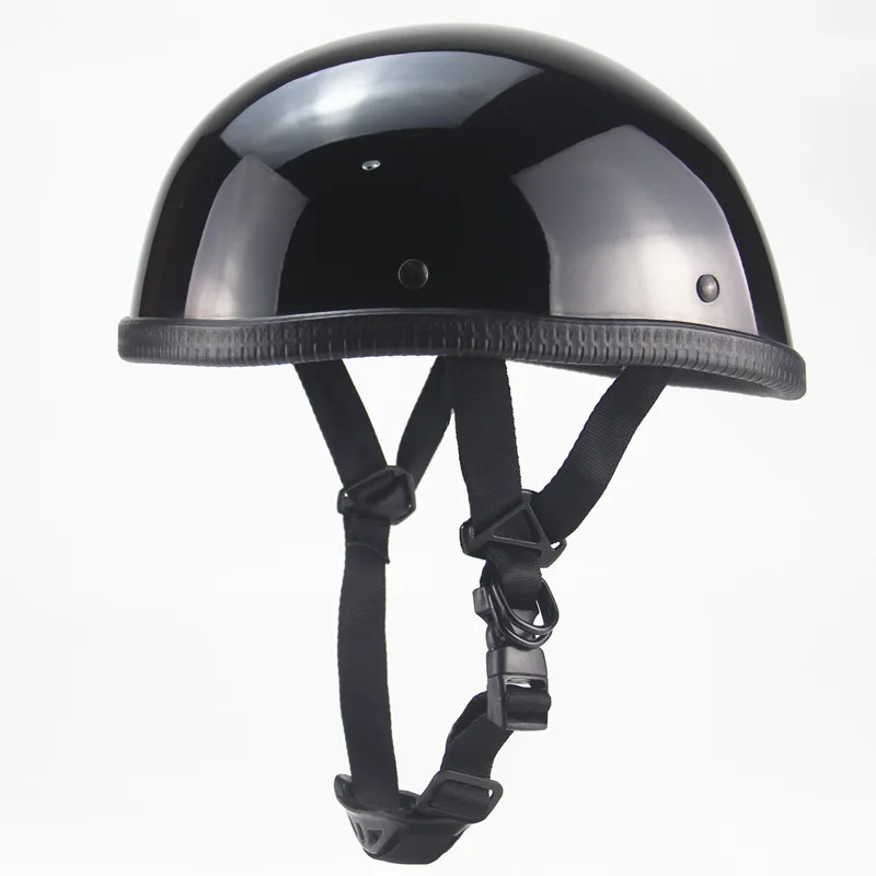 Wholesale Retro Black All-Match Half Face Helmet for Man and Women