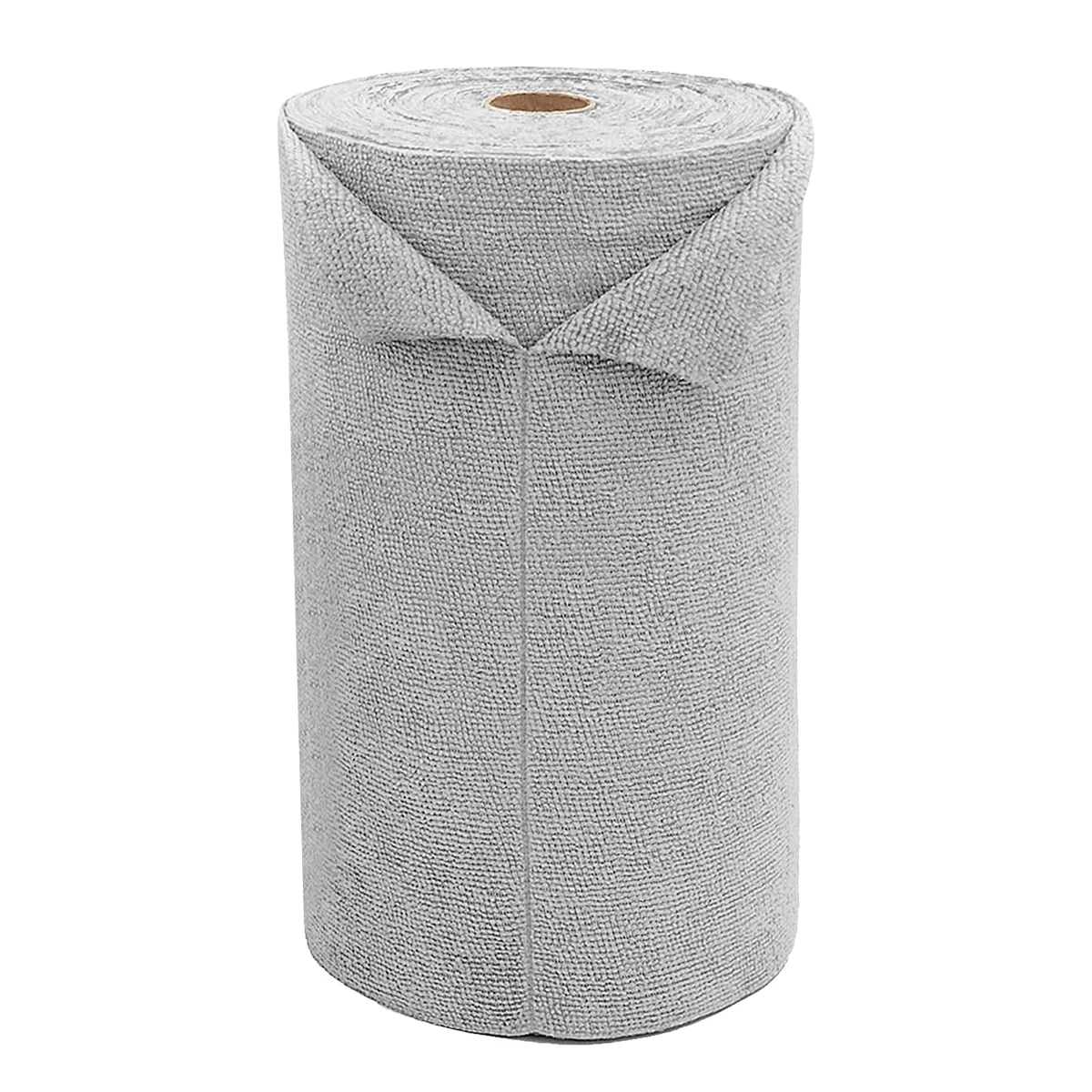 Microfiber Cloths in Rolls Lint Free Quick Dry Clean Wipes Value Pack Reusable Kitchen Towels 20pk Clean Cloths Per Roll grey