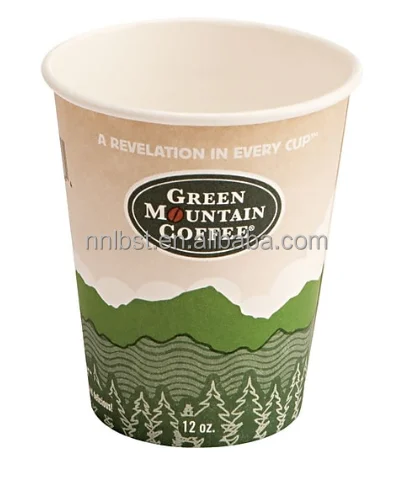 Food grade 100% virgin paper disposable coffee cups
