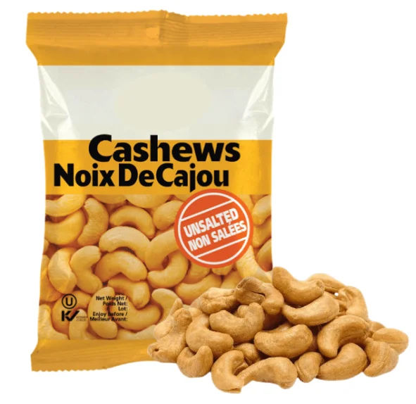 Unsalted - High Quality Selected Cashew Nuts in Good price Ready to eat