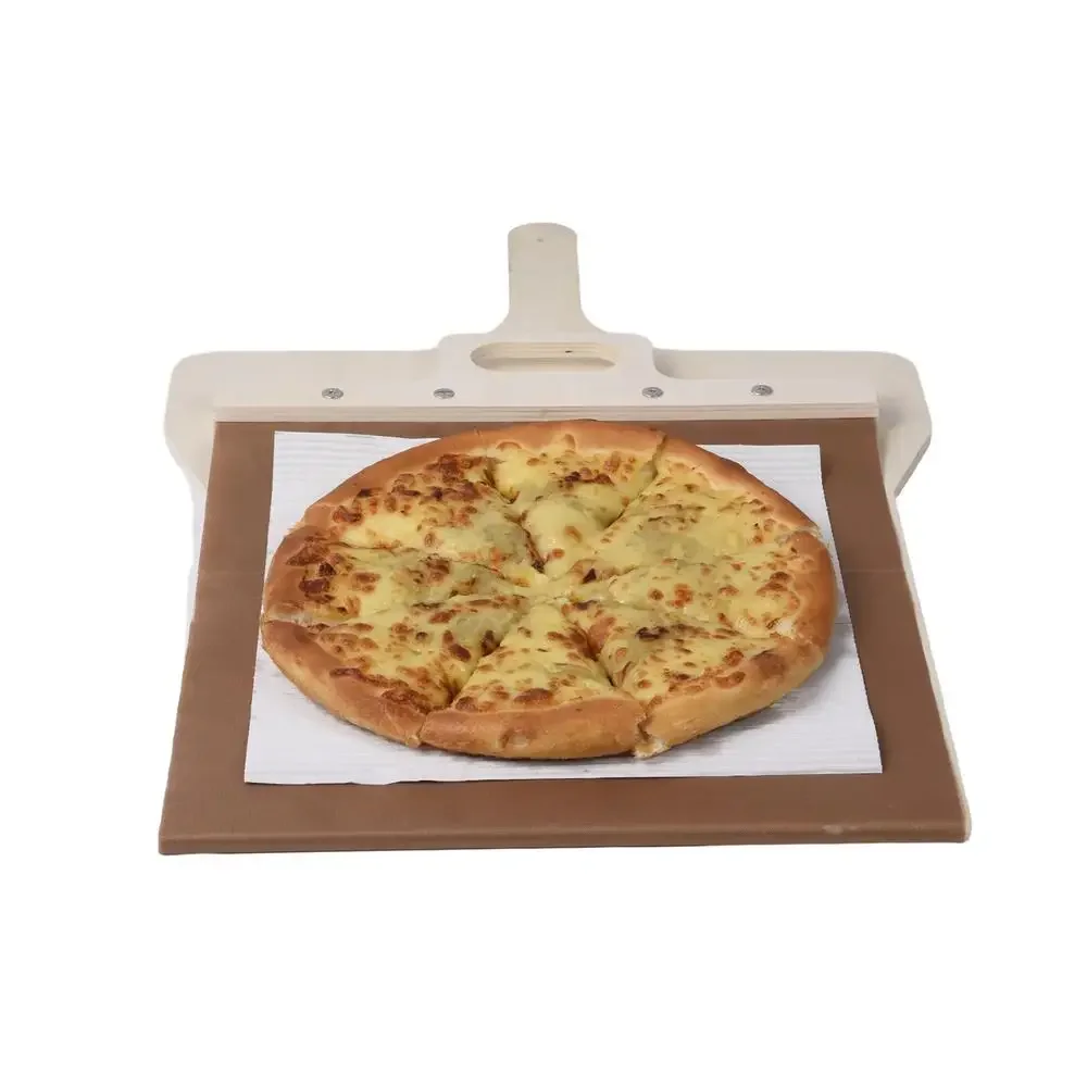 Sliding Pizza Peel Non-stick Abs/Wooden Pizza Transfer Shovel with Handle, Pizza Tray Baking Tool Kitchen Accessories
