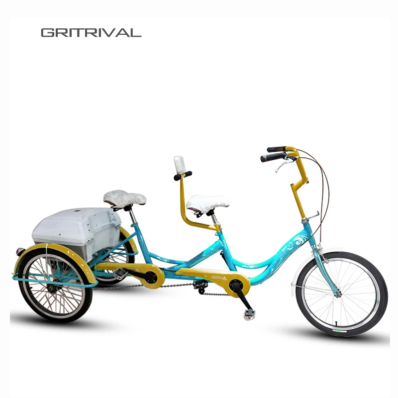  Китайская Фабрика дешевая цена 2-х местный biciclett sepeda вело тандем велосипед трехколесный pour les взрослых для