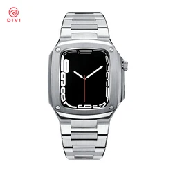 Hot sale I Watch Band 44mm Series 4/5/6/SE with Case, Stainless Steel i Watch Bands with Protective Cover