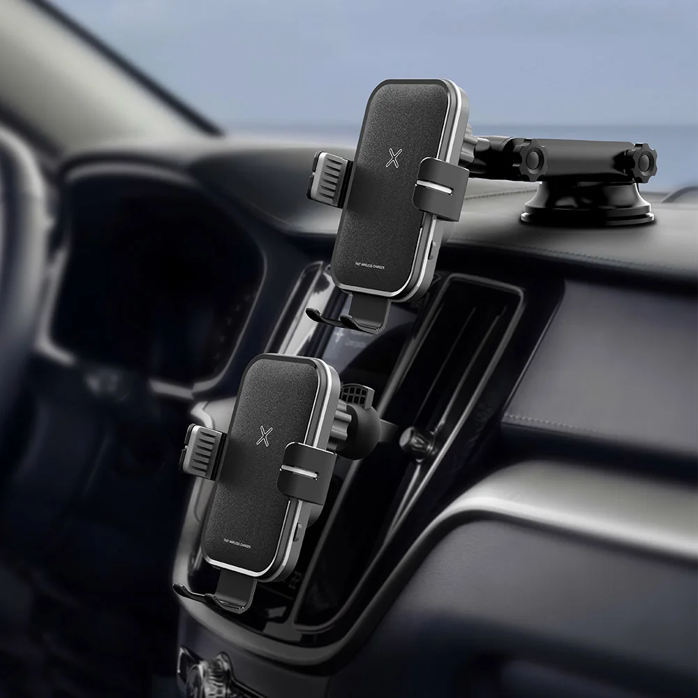 promate mag safe wireless car charger 7.5W 15W 30w fast charging car mount clip mobile phone holder stand in cars