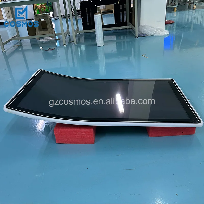 Touchscreen-monitor Portable 43 Inch Waterproof Touchscreen J Curved Gaming Screen Monitor With Side LED Bar Touch Display