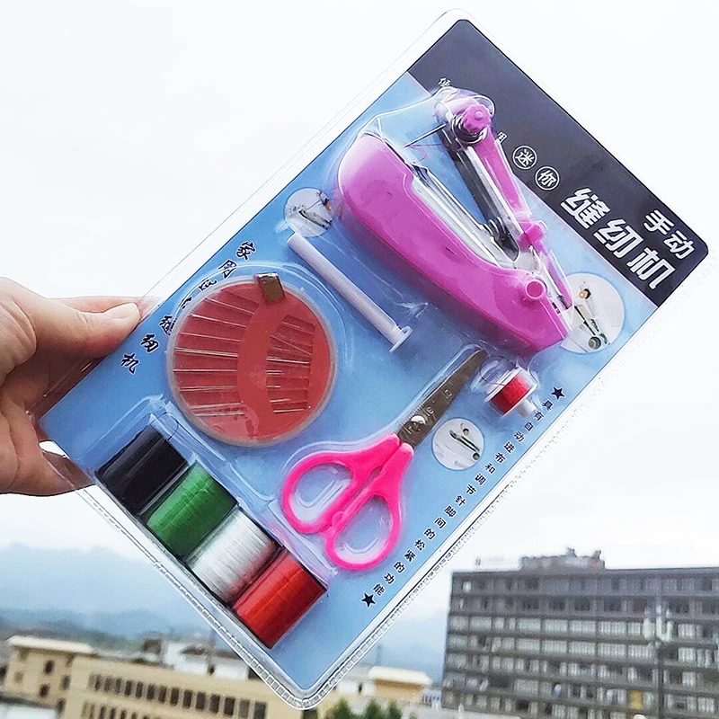Portable Manual Sewing Machine Set Household Mini Sewing Machine Kit Household