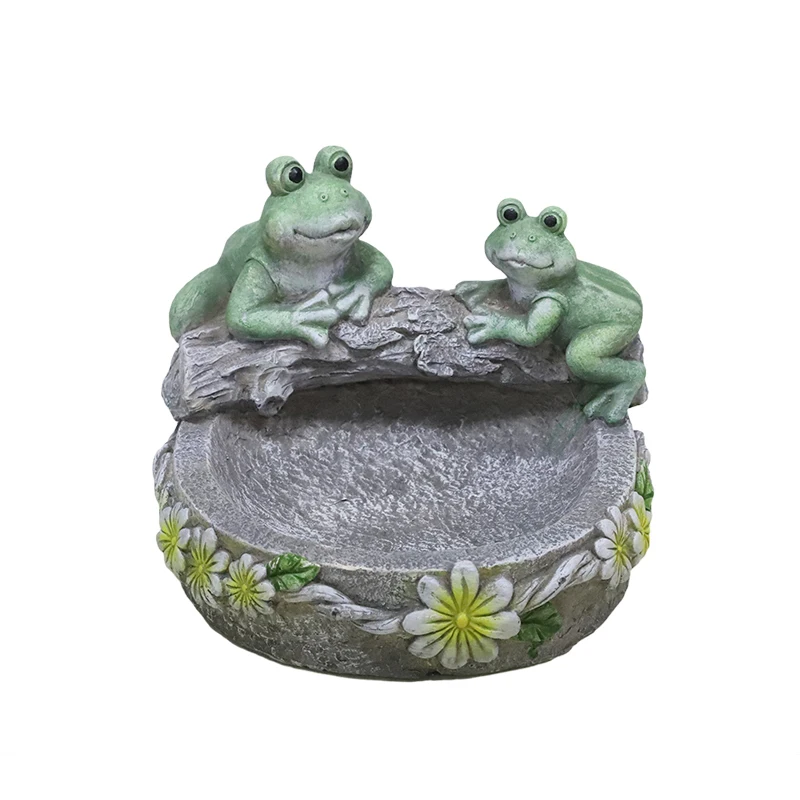 Redeco Wholesale Gnome Wreath Resin Crafts Cute Pink Gnome Magnesium Oxide Crafts For Gifts Home Garden Decor