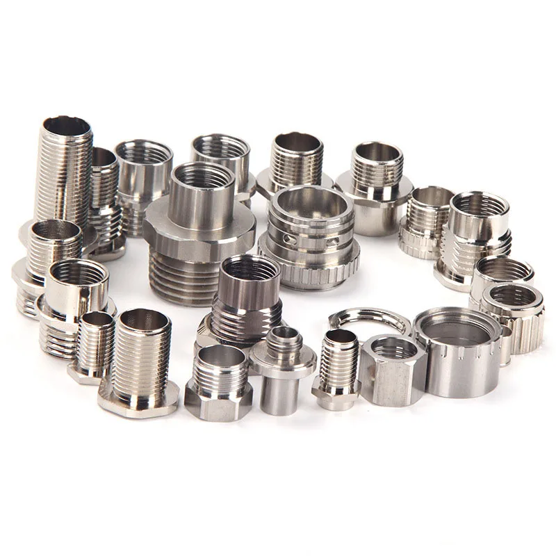 Turning machining nuts of special shaped parts CNC lathe shaft parts processing