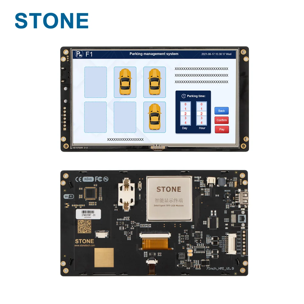 STONE 7 Inch Touch Screen Display TFT Intelligent Liquid Crystal Display Screen with Controller Board + Program