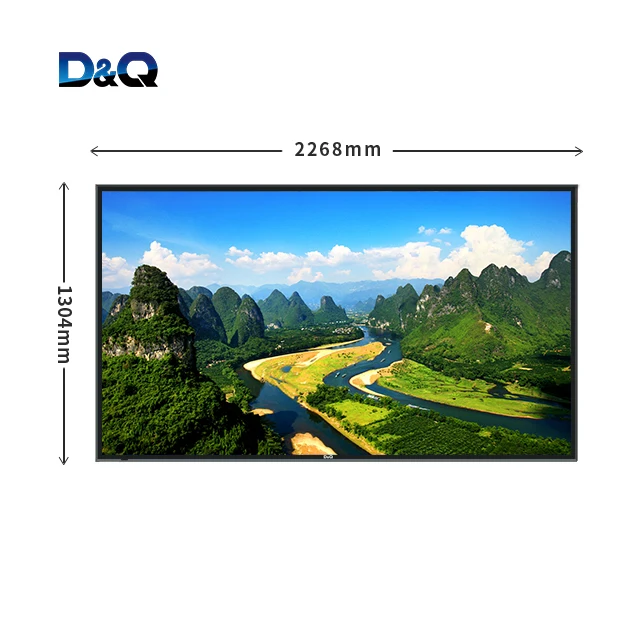 D&Q TV-100 inch 4k Smart HD UHD TFT LCD LED Digital TV dvb-t2/s2