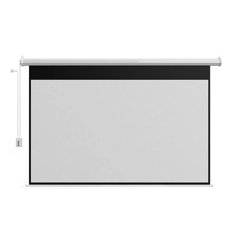 Easy Use 100 inch 16:9 HD Electric Projector Screen for Home Education Movie