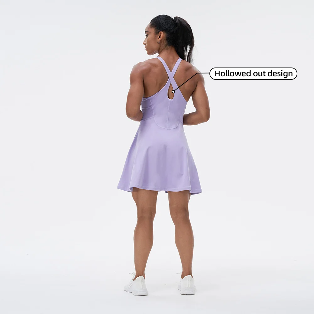 High Quality Women Dress Tennis Skirts Clothes Clothing Gym Fitness Sets Apparel Yoga Tennis Dress