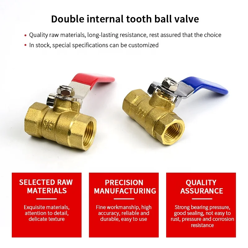 Customizable Size Pneumatic Heavy Type Ball Valve Two-piece Outer Wire Ball Valve Air Compressor Water Valve