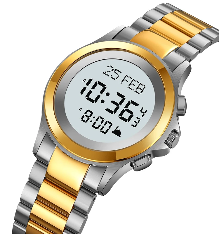 SKMEI #2270 custom logo AZAN watch qibla Pilgrmage time reminder Muslim Religious prayer watch