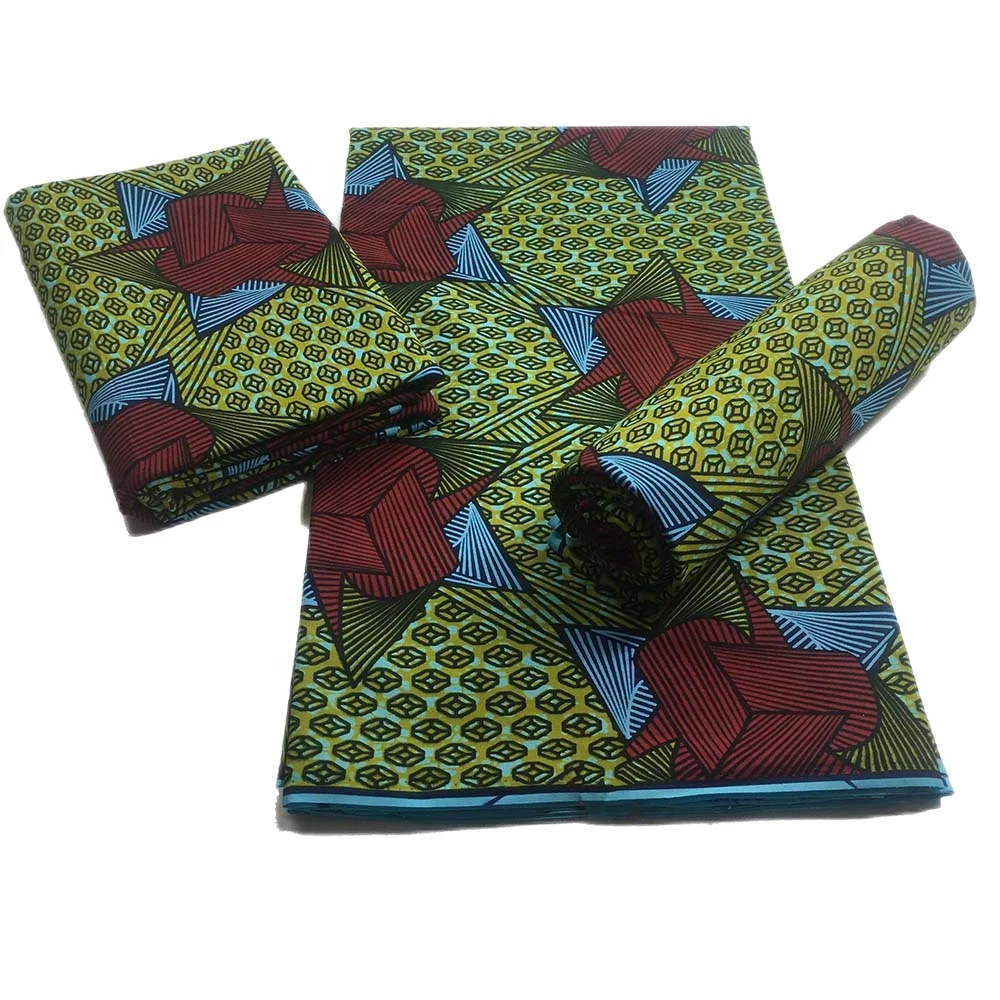 ACI Ankara Fabric African Wax Fabric 100% Cotton Guaranteed Real Wax African Print Fabric 6 Yards/Piece For Dress