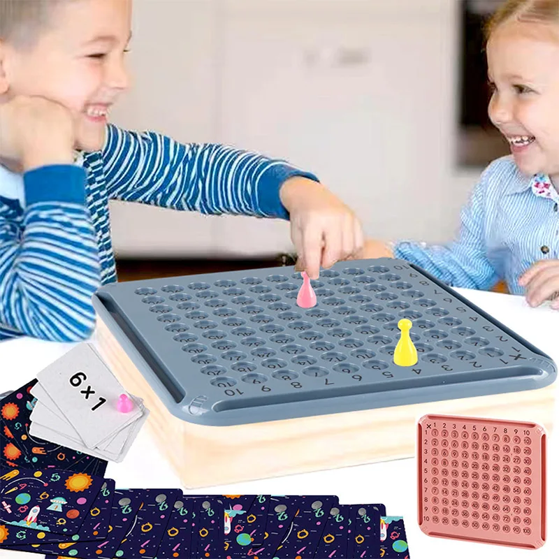 Wholesale Math Toys Kids Learning ABS Plastic Preschool Gifts Educational Multiplication Board Game Math Toys Set
