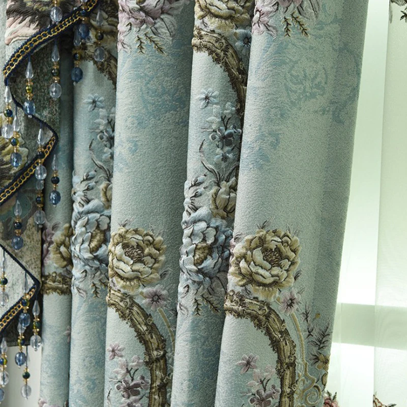 Deluxe Blackout Curtains New Trend Linen Grain 100% Blackout Curtain Fabric For Home For Hotel