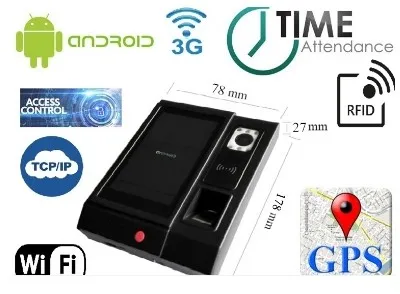 HFSecurity HF A5 5 inch Touch Screen Biometric Access Control Fingerprint Attendance Machine Free sdk