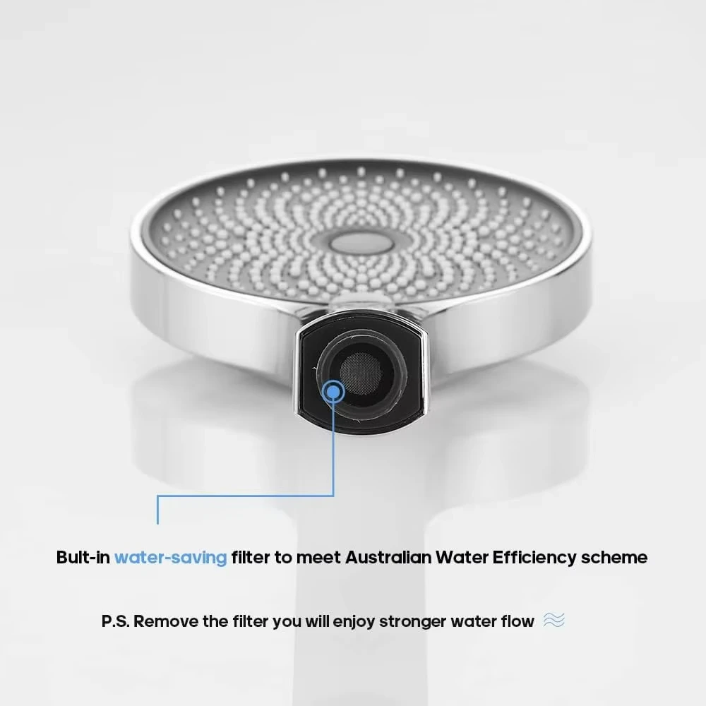 Best Seller Wall Mounted ABS Plastic Handheld Shower Head High Pressure 3 Functions with Easy Cleaning for Bathroom