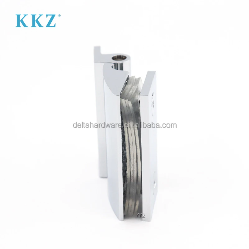 KKZ Manufacture Small Shower Doors Glass To Wall Installation Adjustable Angle Folding Inelastic Pivot Hinge