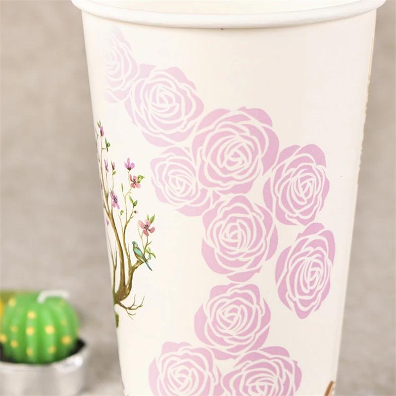 Promotional Paper Cup Coffee Double Coated Disposable Color Changing Paper Cup Christmas Paper Cups
