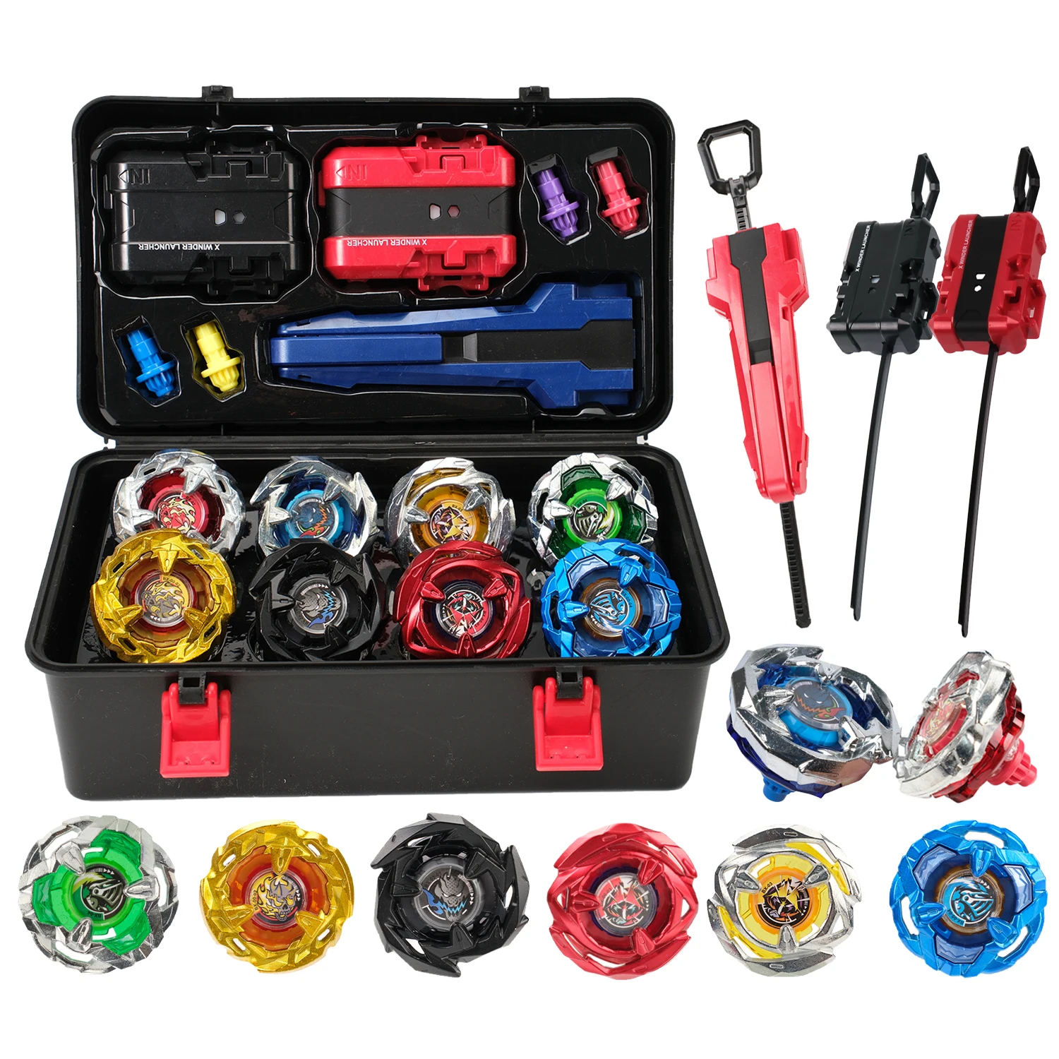 Kids Toys Alloy Beyblades Burst Set Gyros Spinning Top Bey Battle Beybladed Burst Toys