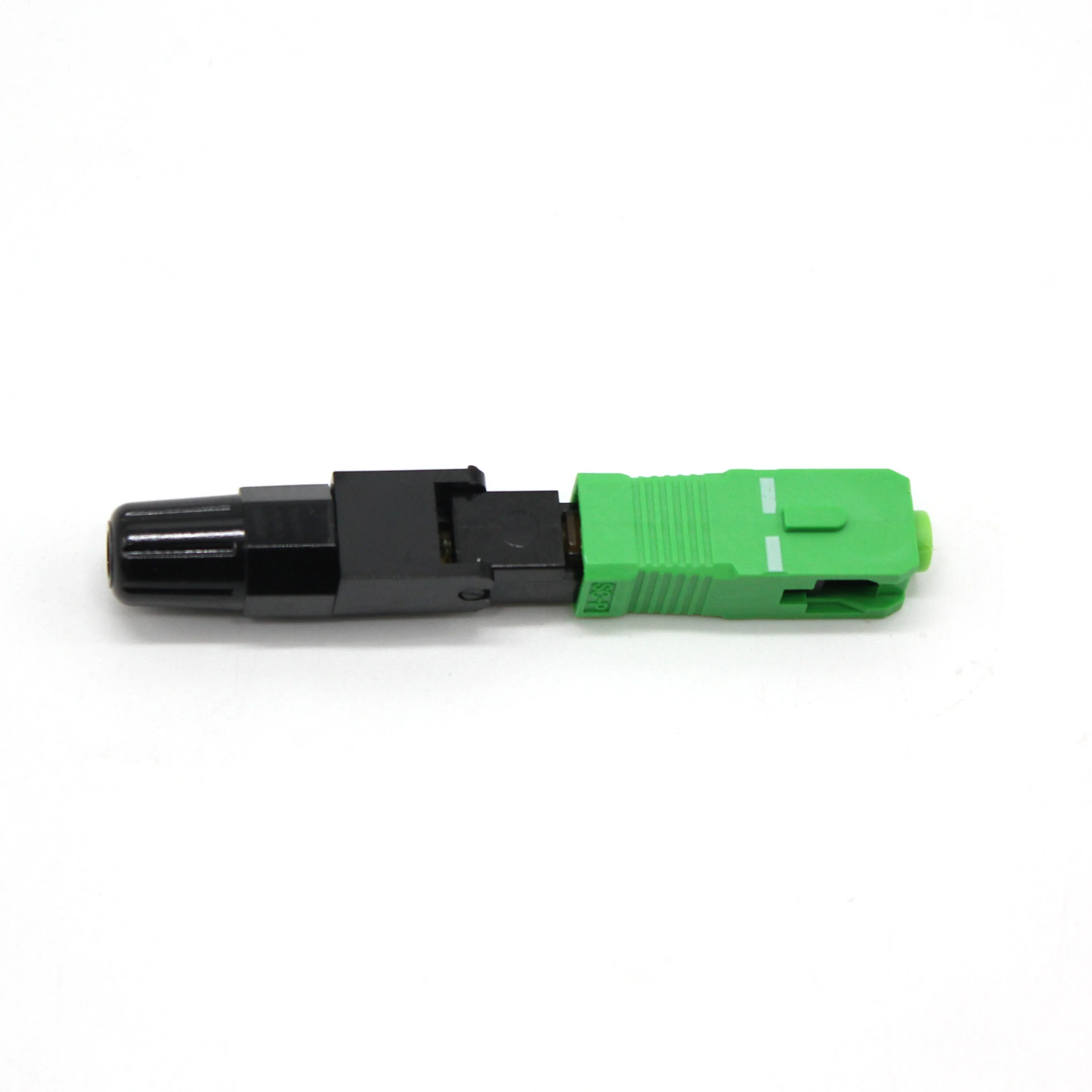 SC APC Green FTTH Drop Cable Fiber Optic Quick Fast Connector