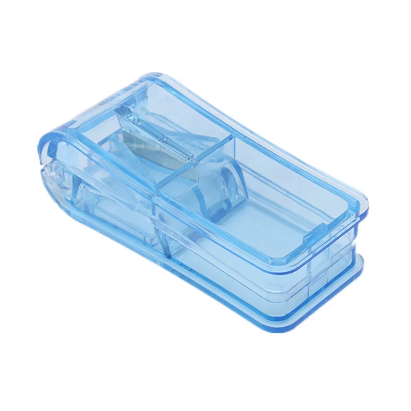 Square Medicine Cutter Portable Pill Medicine Cutter Factory Direct High Quality Plastic Accept Customized Logo