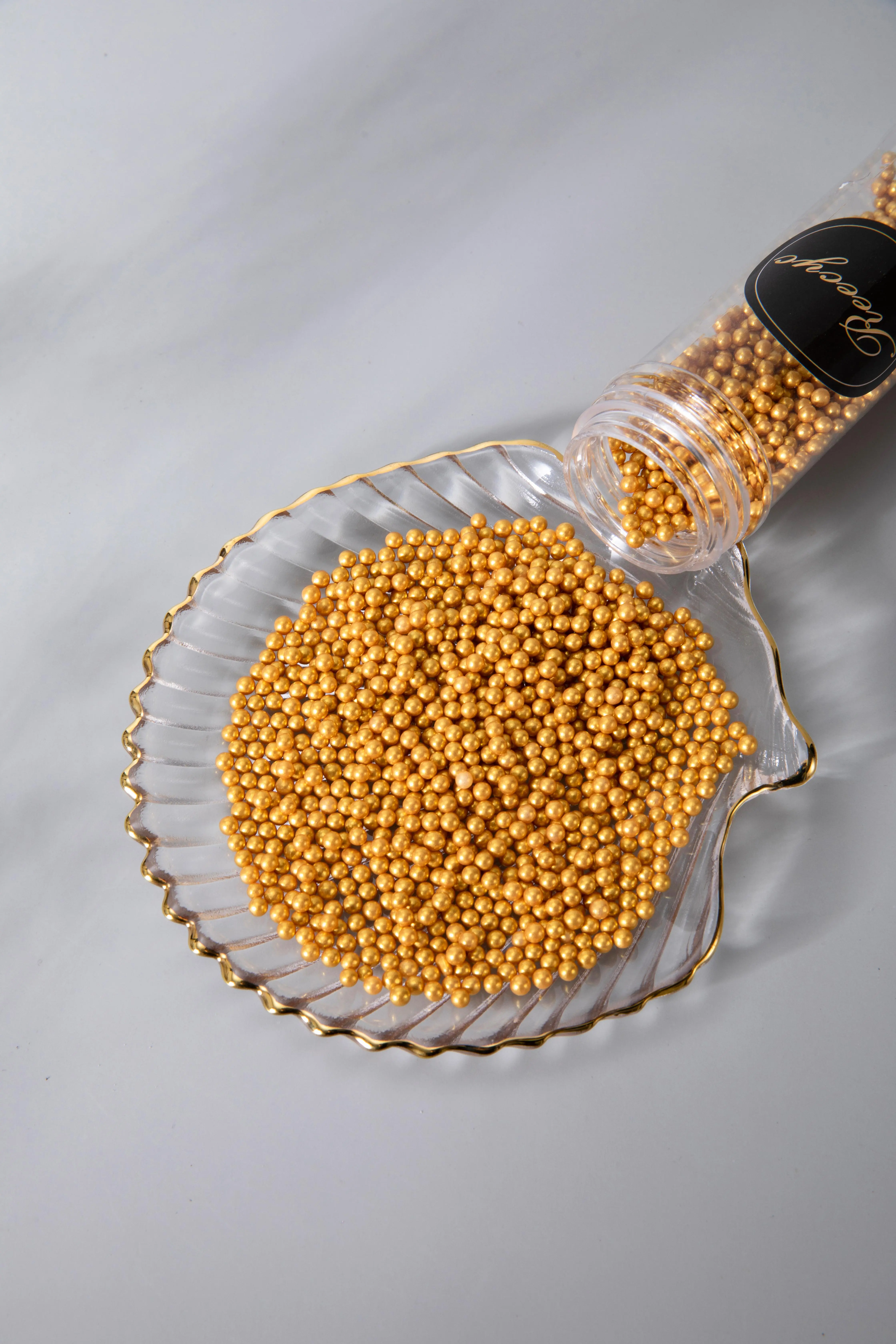 Wholesale baking supplies 130g golden decoration Cake ingredients sugar