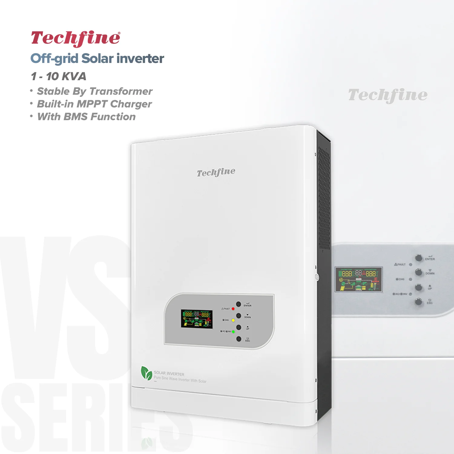 Techfine manufacturers price single phase 5kva 48v 4kw household low frequency mppt off grid solar pv inverter charger 48 volt