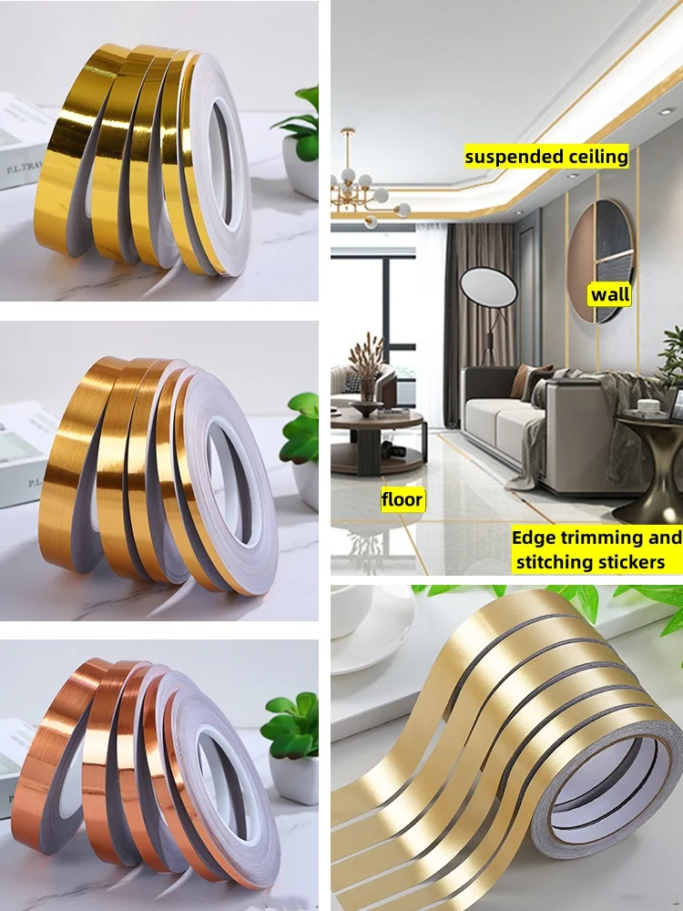 Ceramic Tile Beautiful Seam Sticker Beautiful Side Line Self-adhesive Cabinet Door Background Wall Waterproof Decorative