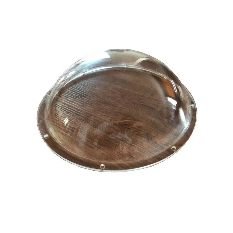 Clear Acrylic Half Sphere Plastic Hollow Ball With Edge Glass Hemisphere For Decoration