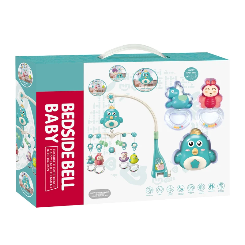 Bedside Rotating Bed Bell Appease Toy Baby Rattles Musical Bed Bell Hanging Toys
