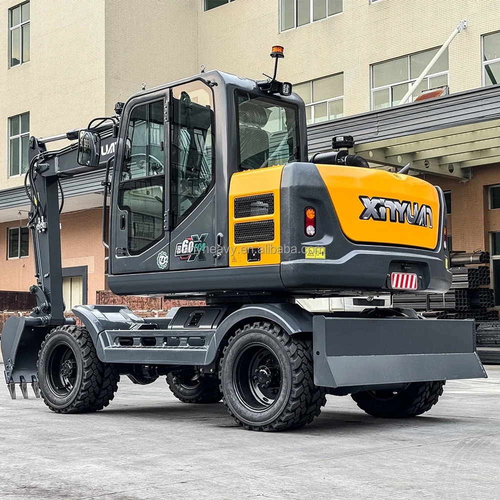 7 тонн оптовая продажа небольшой колесный экскаватор 6 хорошее состояние по лучшей цене гидравлическая машина