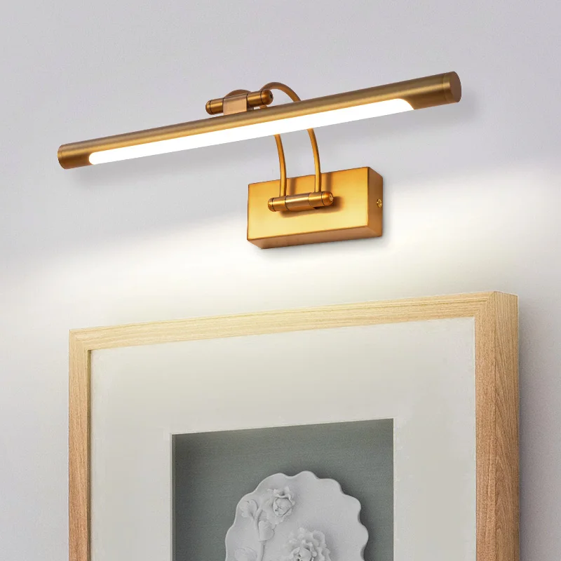 Brass indoor bathroom antique brass wall lamp bathroom lighting vanity mirror lights waterproof IP44 lamp