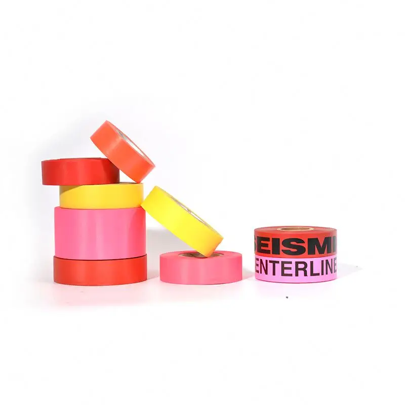 flagging tape for surveying work trail marking tape high visibility orange tape