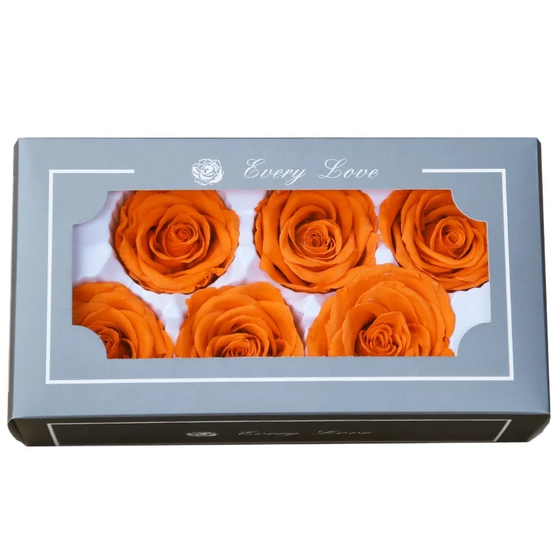 
A Grade Best Quality 5-6CM Rose Head Fresh Preserved Forever Eternal Roses With Low Price 
