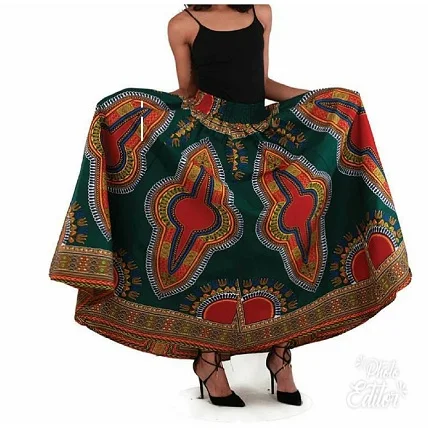 Supplier of African Dashiki Long High Waist Maxi Skirt For Women Ladies Girls In Free Size