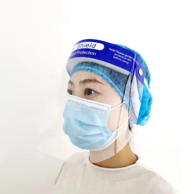 Ready Stock Work Protective Face Shield Transparent Visor Multi-function Adjustable Face Protection Anti-Splash Facial Cover