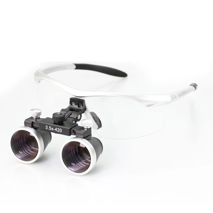 Hot sale adjustable 3.5X inspection surgery binocular dental magnifier dental loupe dental glasses