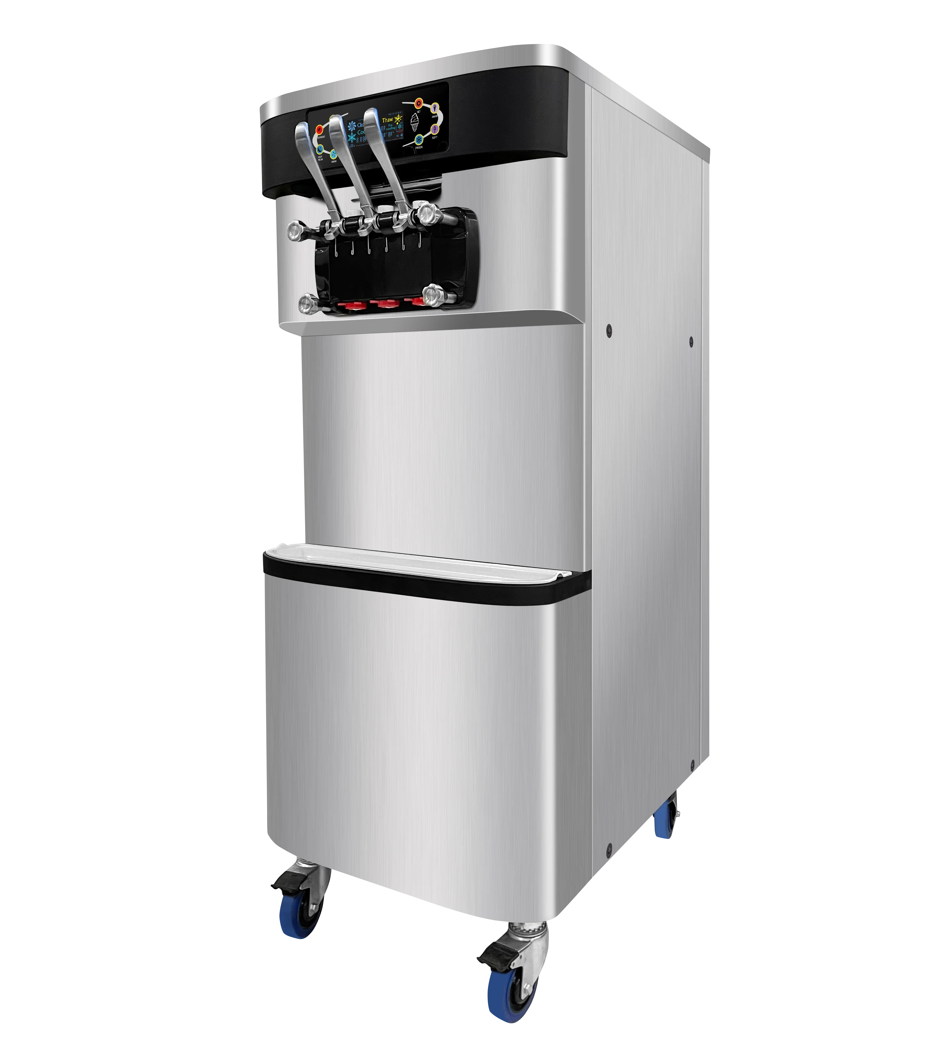 Restaurant Big Size Continuous Ice Cream Making Commercial Soft Serve Ice Cream Making Machine